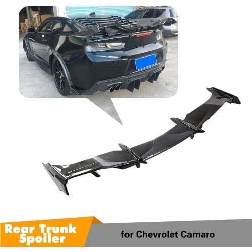 For Chevrolet Camaro Coupe 2016 2017 2018 Carbon Fiber Rear Trunk Spoiler Vulture Iris Sytle Customized Wing