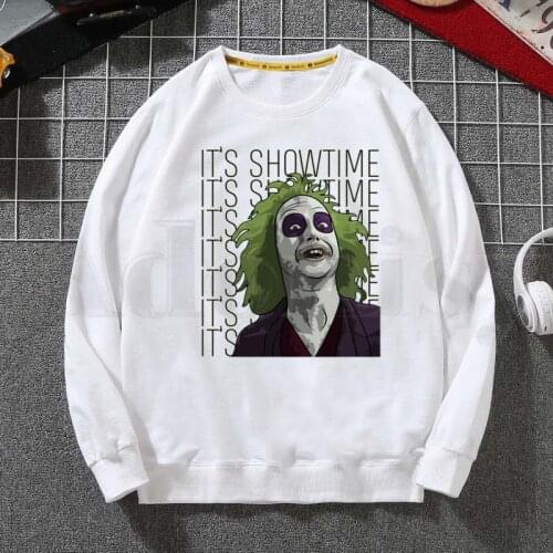 Beetlejuice Hoodies Sweatshirt Print Trend Mens Clothes Hip-Hop Male Crewneck Hoodies Men