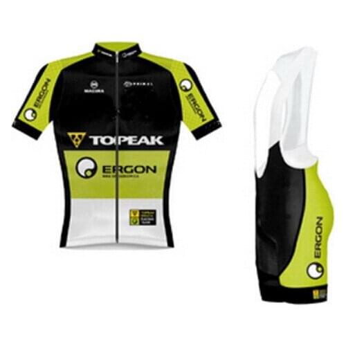 2016 TOPEAK TEAM SHORT SLEEVE CYCLING JERSEY SUMMER CYCLING WEAR ROPA CICLISMO+BIB SHORTS WITH POWER BAND