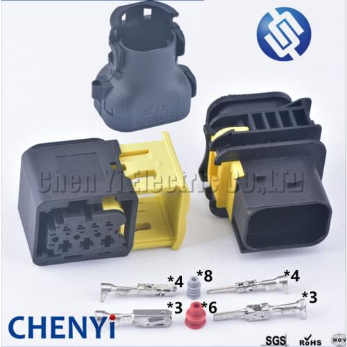 1 Set 7 Pin TE Tyco 1-1418480-1 Waterproof Heavy Duty Truck Sealed Plug Automotive Wire harness Socket 1-1703648-1