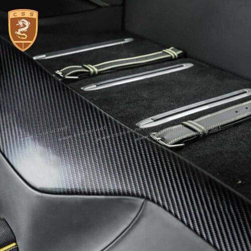 Carbon Fiber Protection Luggage Compartment Inner Guard Plate Inner Rear Bumper Guard Plate Cover Plate Trim For Ferrari 812