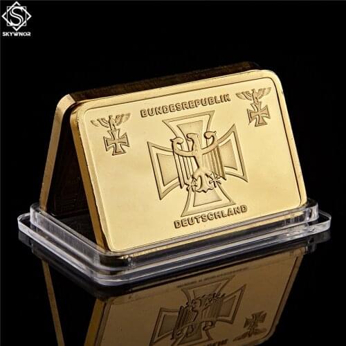 Gold Deustche Bundesrepublik 1OZ Gold Bar Germany Commemorative Bullion Bar Collection Gifts