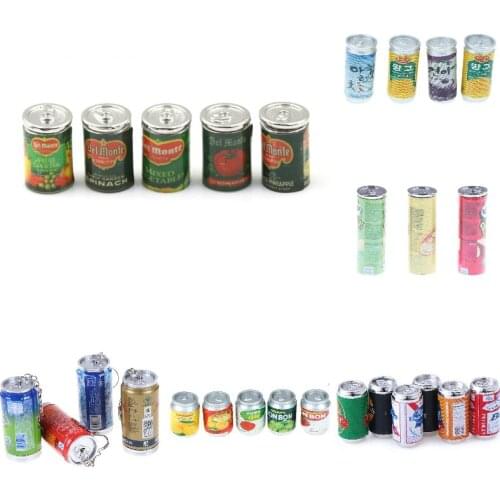 1/3/4/5P/6cs Cute Mini Coke Miniature Dollhouse Soda Can Drink Bottle Pretend Play Food For Blyth Kitchen Accessories