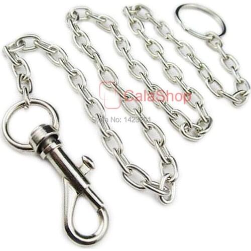 25 Sets / Lot Steel Chain Swivel Spring Hook Clip Keyring Cash Handbags Purse Bags SC11A Nickle Wholesale