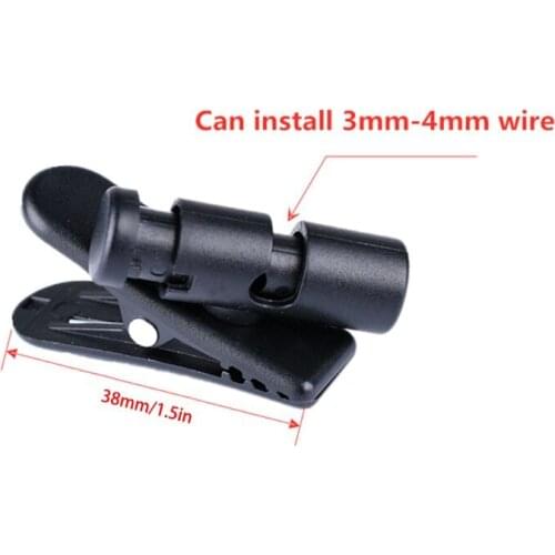 5 Pcs Cable Cord Clamp Wired Headset Collar Clip Rotating Clamps Headphone Cable Clips Earphone Winder Accessories L41E