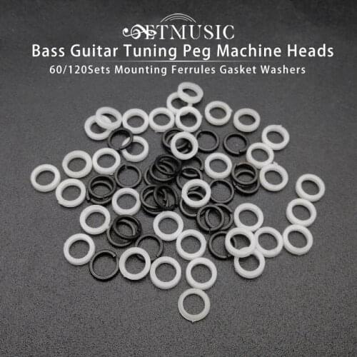 120Set Bass Guitar Tuning Peg Machine Heads Mounting Ferrules Gasket Washers