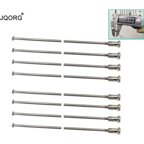 80 Pcs A Lot Sliver 304 Stainless Steel Material Diameter 3.2 mm Equal Diameter Straight Pull Electric Motorcycle Wheel Spokes