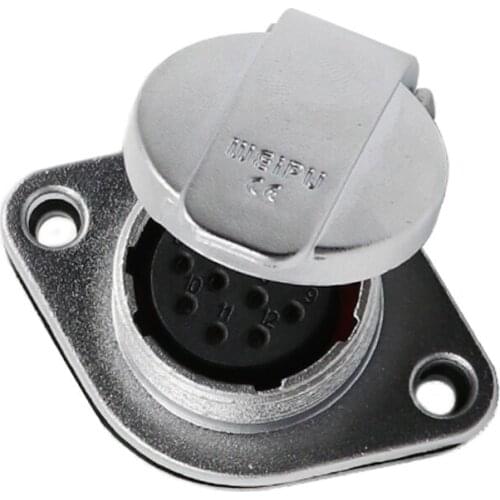 WEIPU WF20 TG Outdoor M20 Aviation Connector Cable Adapter 2 3 4 5 6 7 9 12 15 Pin Waterproof Flip Female Socket Panel Jack