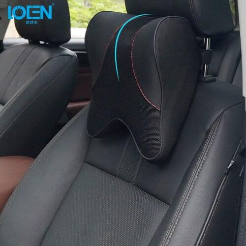 Car Neck Pillows Comfortable Space Memory Foam Fabric Headrest Car Covers Vehicular Pillow Multifunctional Neck Cushion Lumbar