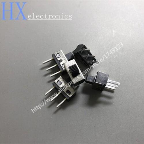 Free shipping 10PCS SS12D10 1P2T SPDT 3Pin Toggle Switch 3A 250V handle length 5mm pin pitch 4.7mm