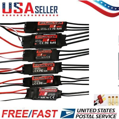 Brushless Speed Controller For RC Airplane Quadcopter Helicopter 20A 30A 40A 50A 60A 80A Brushless Speed Controller ESC BEC