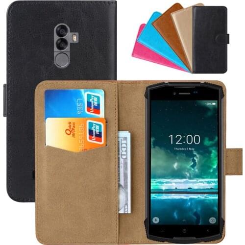 Luxury Wallet Case For Doogee S55/S55 Lite PU Leather Retro Flip Cover Magnetic Fashion Cases Strap