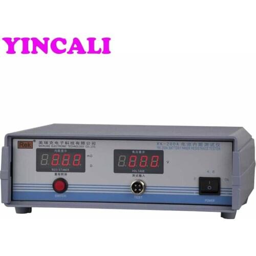 Digital Battery Internal Resistance Tester Meter RK200A Fast Test Speed Internal Resistance Range 0~200.0mohm/2.000ohm