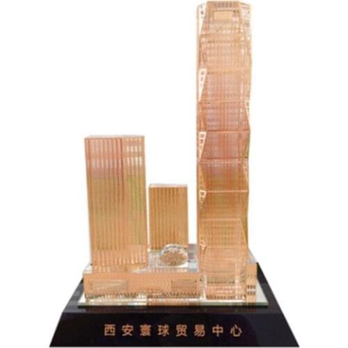Corporate business gifts souvenirs plan planning crystal building model design crafts