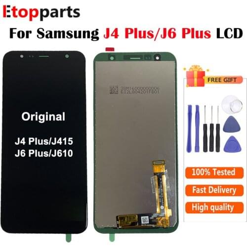 For Samsung J4 Plus J4+ J415 SM-J415F J415G J415FN LCD Display + Touch Screen Digitizer Assembly Free Shipping