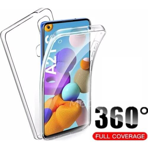 Double Silicone Case For Samsung S21 Ultra S 21 + Plus S20 FE 5G 360 Full Cover Galaxy A42 A12 A01 Core A11 A21S A31 A41 A51 A71