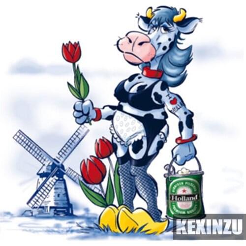 Full square,Round drill Diamond embroidery Cattle beer 5D DIY diamond Painting Cross Stitch Rhinestone Wall Sticker decor C-330