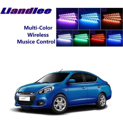 LiandLee For Renault Scala 2011~2015 Car Interior UnderDash FootWell Seat Accent Music Rhythm Ambient Light