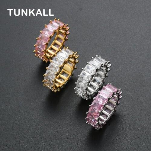 Brass Ring Micro pave with AAA CZ Bling Bling Hip Hop Jewelry R019