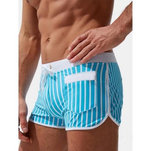 Mens Swimwear Swim Beach Board Shorts Summer Beachwear Running Sports Mens Trunks Swimsuit Sexy Mens Swim Briefs Beach Shorts
