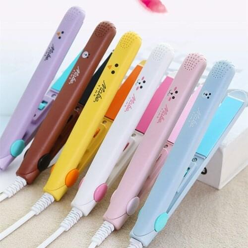 New Mini Hair Straightener Curling hair clipper Hair Crimper Curling Iron curly hair iron Hair Straightener Brush Flat Iron