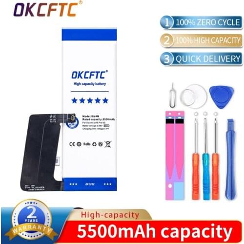 Original Replacement Battery BM4M For Xiaomi Mi 10 Pro 5G Xiaomi 10Pro Genuine Phone Battery 5500mAh