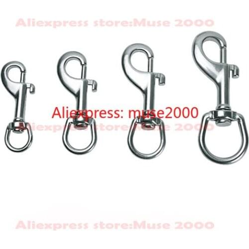 P shape single chain Rotatable ring hooker hanger wire rope pet climb connector 8 shape shackle 304 steel Wire rope belt buckle
