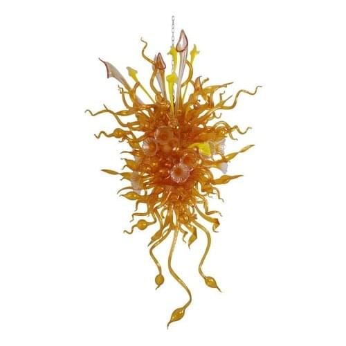 Contemporary Type LED Light Source Murano Glass Chandelier