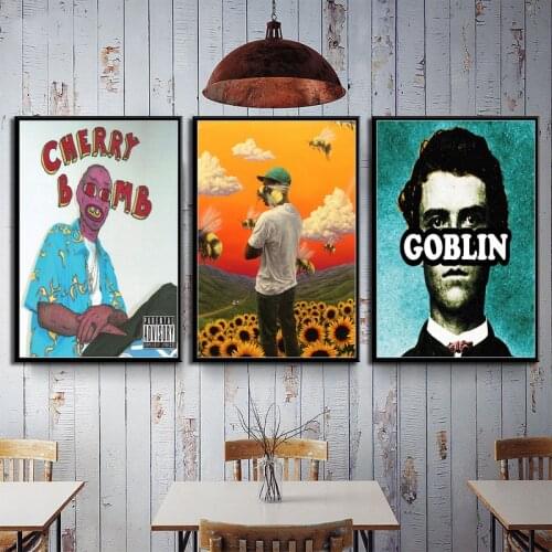 Taylor Creator Flower Girl Band (Hot) Music Cover Hip Hop Rapper Star Art Painting Poster Wall Home Decoration