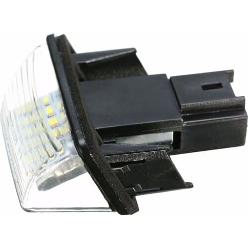 1pcs For Peugeot 206 207 307 308 406 407 12V 18LED Car License Plate Light 6500K License Plate Lamp For Citroen C3 C4 C5 C6