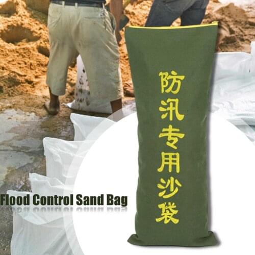 1 Pieces/lot Empty Flood Control Sand Bag Thick Canvas Sandbag For Property Home Zipper Sandbags