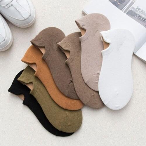 10 Pairs/Lot All-match Mens Socks Breathable Sweat Absorbing Male Cotton Socks Classic Solid Color Business Casual Short Socks