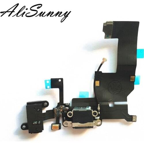 AliSunny 20pcs Charging Port Flex Cable for iPhone 5 5G USB Dock Connector Charger Replacement Parts