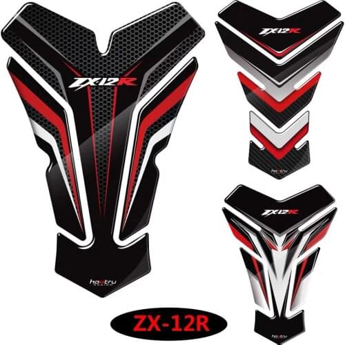3D Carbon-look Motorcycle Tank Pad Protector Decal Stickers Case for ZX12R ZX-12R Year General Tank