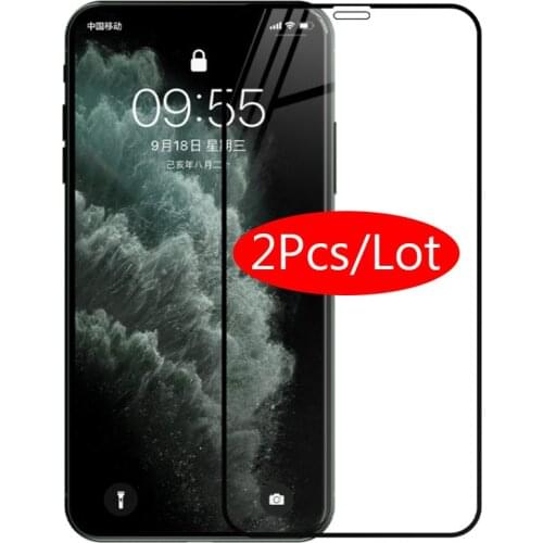 2Pcs 3D Protective Glass For iphone 11 Pro Max Glass Screen Protector On aifone X 10 Xr Xs aiphone 11Pro Max Glas iphone11 Armor