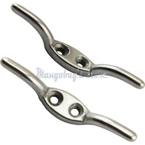 5 PCS New Stainless Steel Silver Cleat Ship Dock Chock Handle Hat Hook For Marine Boat Kayak Accessories Boat Accessories Marine