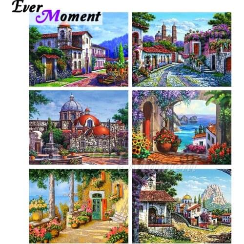 Ever Moment Diamond Painting Paint By Diamond Scenic Cartoon Nature Landscape Full Square Resin Drill Crystal Rhinestone ASF2251