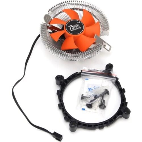 2200rpm CPU Silent Fan Cooler Cooling Heatsink For Intel LGA775/1155 AMD AM2/3