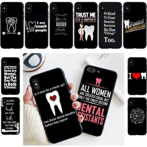 YNDFCNB Dentist Dental Tooth Nurse Phone Case For iPhone 11 8 7 6 6S Plus X XS MAX 5 5S se 2020 11 12pro max iphone xr case