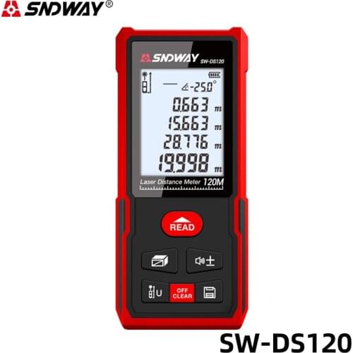 SNDWAY Laser Afstandsmeter Afstandsmeter 50M 70M 100M 120M Elektronische Roulette Digitale Trena Laser meetlint Afstandsmete