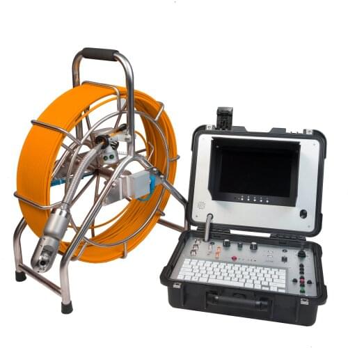 Dia.50mm pan tilt inspection camera 60m underwater well pipe inspection camera with HD DVR V10-3388PTN
