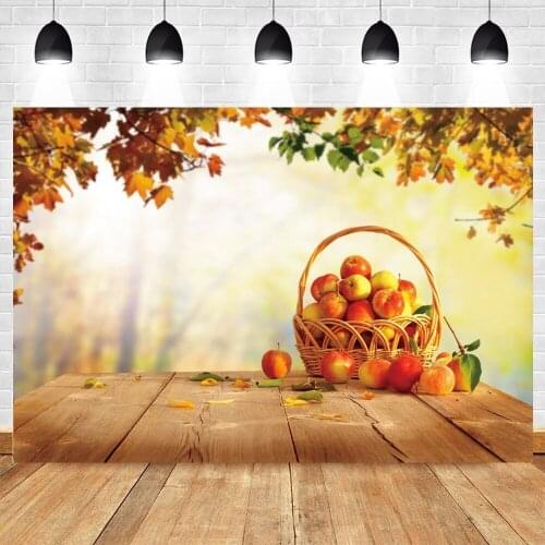 Yeele Photocall Autumn Backdrop Wood Board Glitter Maple Photography Baby Photographic Background Photophone For Photo Studio