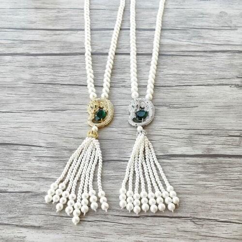 JUSTWELL Pearl Necklaces For Women