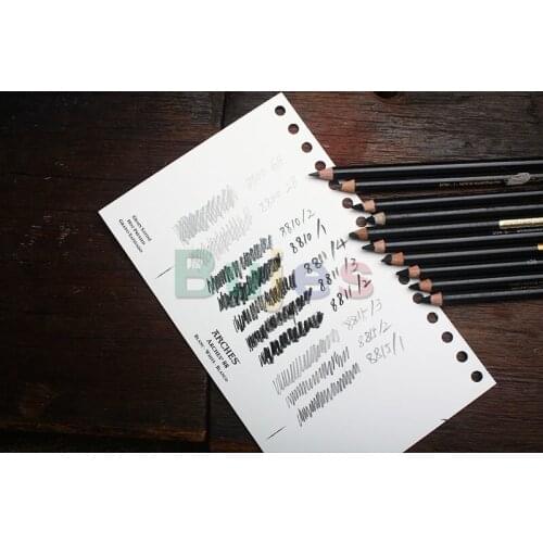 KOH-I-NOOR 8810/8811/8812/8815 White Charcoal, Highlighter, White and Black Sketching Pencil, Soft/medium/hard Carbon Pen