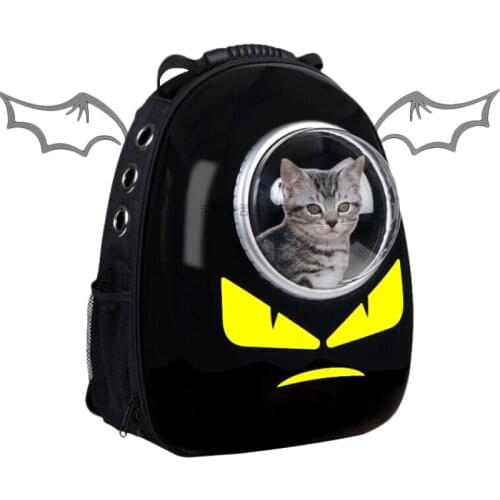 Astronaut Bagpack Capsule Carrier For Cat Transparent Pet Backpack Transportin Cat Dog Travel Bag Windproof Breathable Carrying