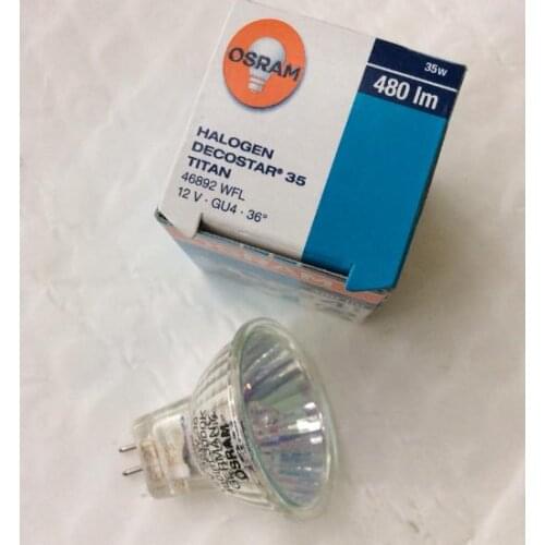 2pcs,46892 WFL 12V 35W GU4 36D Decostar 35 TITAN lamp,46892WFL 12V35W halogen bulb,35mm diameter