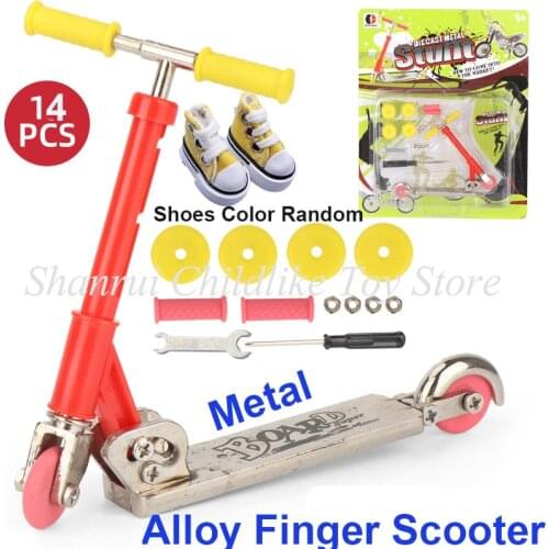 Metal Finger Scooter Two Wheels Alloy Finger Motorcycle Mini Bike Skating Board Site Children Educational Toys For Girls and Boy