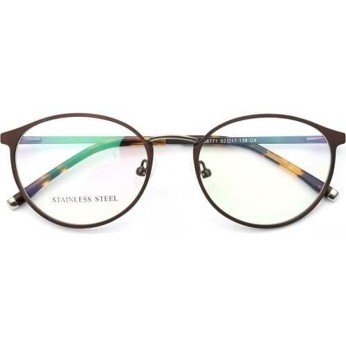 Men Women Fashion Ultralight Alloy Full-Rim Colorful Frame Custom Made Myopia Glasses -1 to -6 Reading Glasses +1 to +4