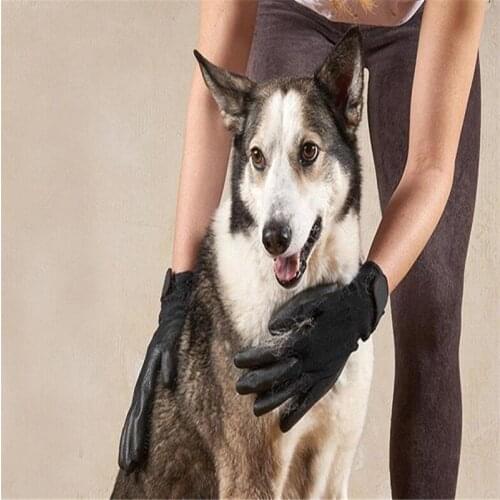 Soft Rubber Pet Grooming Gloves Dog Cat Horse Hair Cleaning Brush Remover Shedding Bathing Massage Comb For Pets Animals
