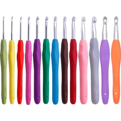 LMDZ Crochet Hooks Set Large-Eye Blunt Knitting Needles Kit Knitting Tools Set Soft Grip Crochet Knitting for Sweater Knitting